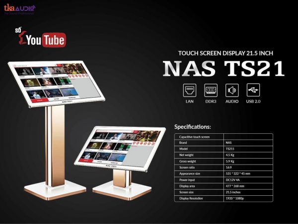Màn hình cảm ứng NAS TS21
