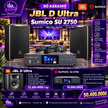 Bộ Karaoke JBL D Ultra + Sumico SU 2750 – Cấu Hình Mạnh, Hát Hay Tại Gia